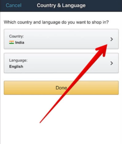 How to Change Country on Amazon App